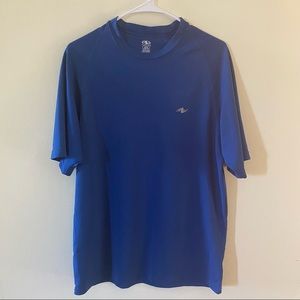 Athletic Works Men's Blue T-Shirt Size Med M Medium (38/40) Quick Dry Polyester